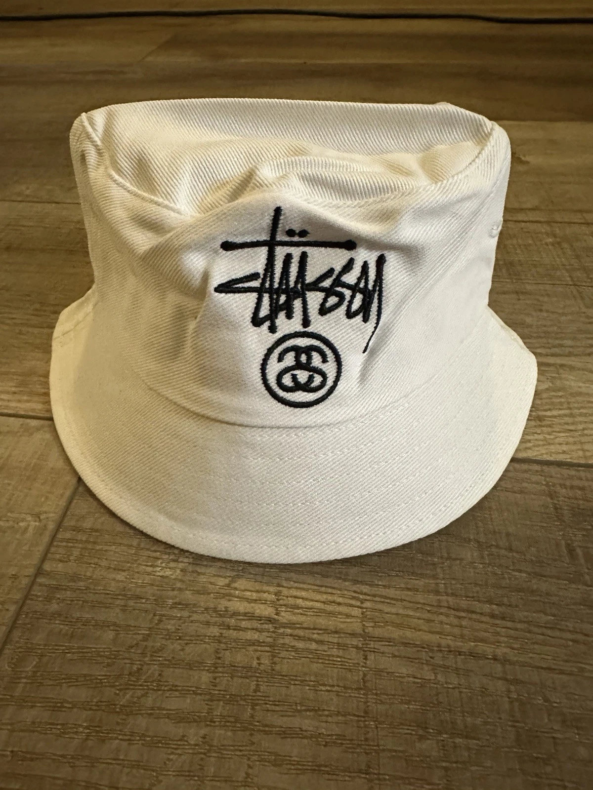 Stussy Bucket Hat - Vintage 90's Japan Release - S/M White
