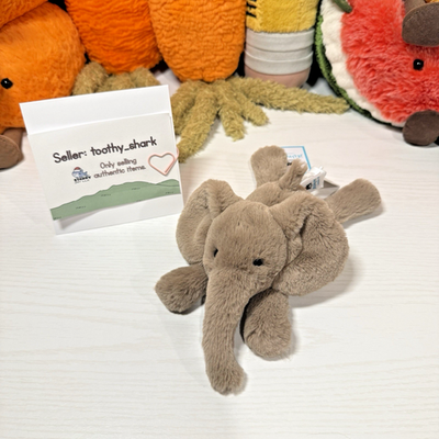 Jellycat Tiny Smudge Elephant BNWT - 100% Authentic - Fast Ship