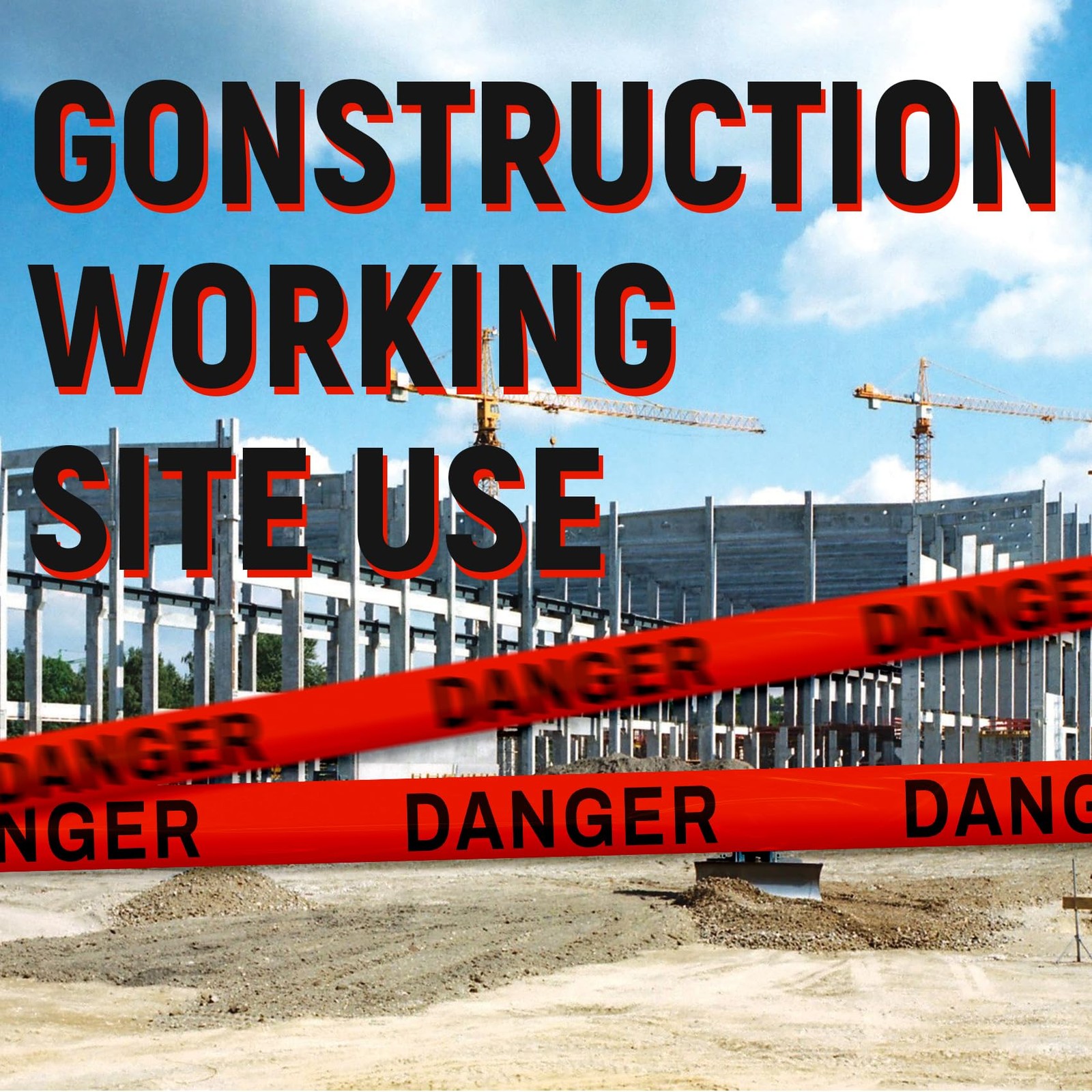 TopSoon Red Danger Tape Roll 3-Inch by 1000-Feet Non-Adhesive Caution Sharp