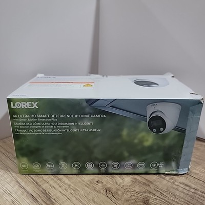 Lorex E893DD-E 4K Ultra HD Smart Deterrence IP Dome Camera - White (E893DDE)