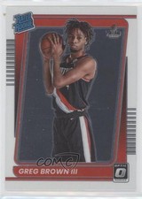 2021-22 Panini Donruss Optic Rated Rookie Greg Brown III #195 04l0