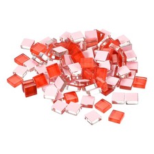 110pcs Mosaic Tiles, Micro Glass Tiny Mini Mosaic Tile DIY Hobbies Red
