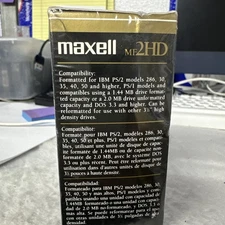 Maxell MF2DD Formatted IBM Micro Floppy Disk Double Density 3.5" 10-Pack