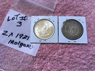 LOT OF 2 x 1921 - S + P  VERY NICE  MORGAN  90 %  SILVER DOLLAR COINS.  LOT # 3 — photo 6