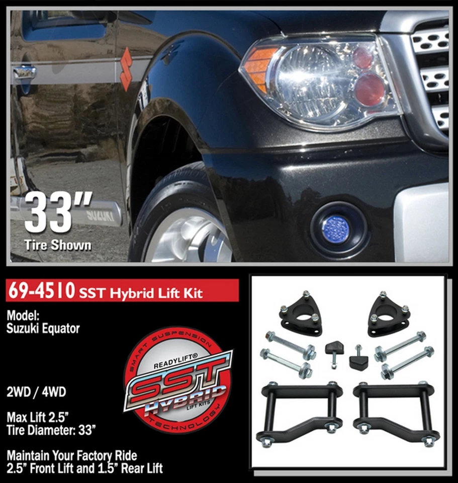 Лифт-комплект ReadyLift 2,5 дюйма SST для Nissan Frontier Xterra Equator 2005-2023 - Изображение 3 из 3