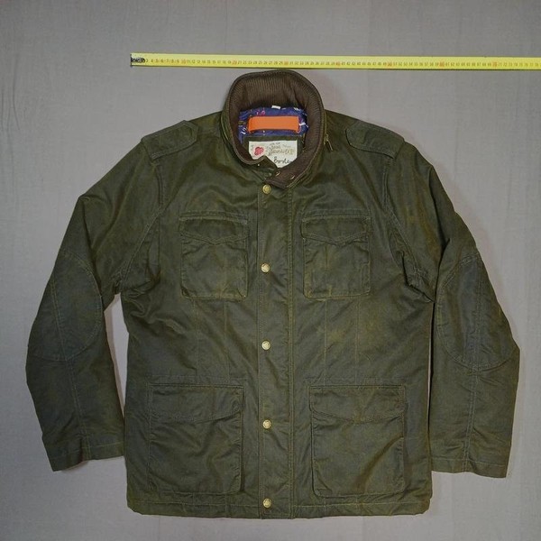 Herren Boden Wachsjacke Gelb Baumwolle 40 /L / 48