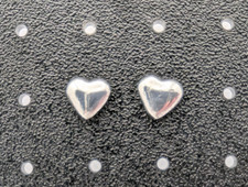 925 Sterling Silver Hearts Earrings. Heart Shaped Small, Stud / Post Earrings.