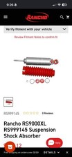 Rancho 4-runnertacoma Front Shocks Rancho 4-runnertacoma Front Shocks
