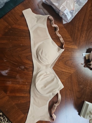 2 Brandneu mit Etikett HONEYLOVE Liftwear Crossover-BHs sandfarben Größe Small - Bild 7 von 13