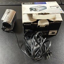 Sony Handycam DCR-SR68 Silver Video Digital Camcorder 60x Zoom 80GB HDD - Tested