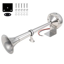 Horns 12V for Boat, Marine Boat Trumpet Horn Polished Stainless Steel Marine ...