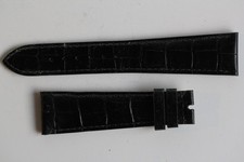 PATEK PHILIPPE Black leather watch strap 21 mm (50691)