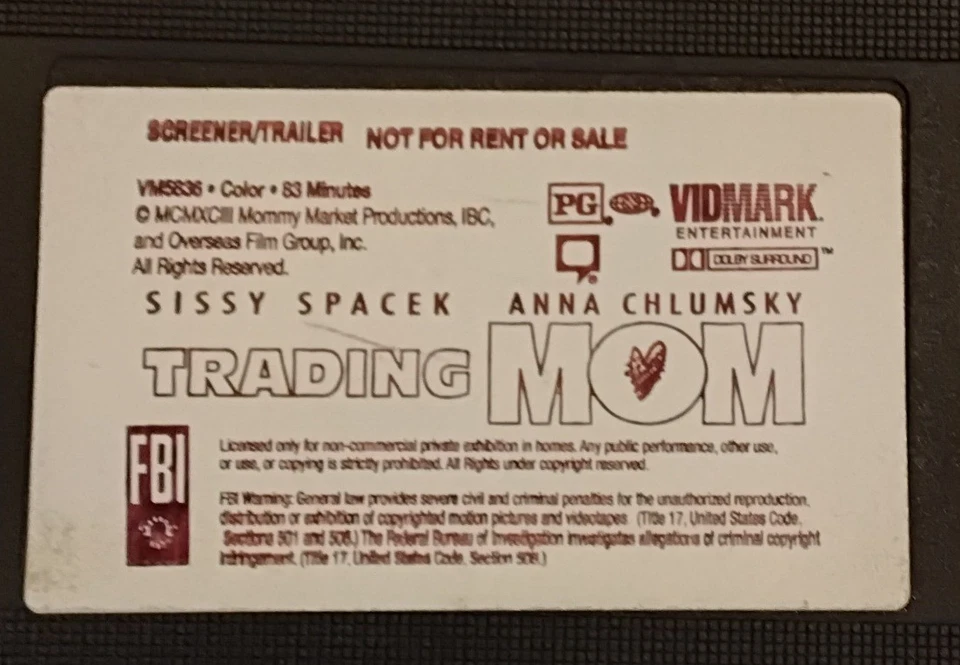 Trading Mom (Pre Owned VHS 1995) DEMO Enjoyable Film for Whole Family *RARE* - Image 3 of 4