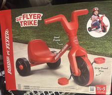 Radio Flyer Lil' Flyer Red Steel Frame 3-Wheel Tricycle Ages 1.5-3