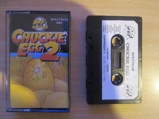 ZX Spectrum Computer Chuckie Egg 2 Kassettenspiel. Neuer Koffer.