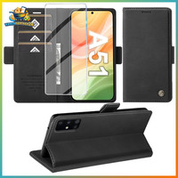 HandyhüLle Flip Mit Displayschutz FüR Samsung Galaxy A51 4G Leder