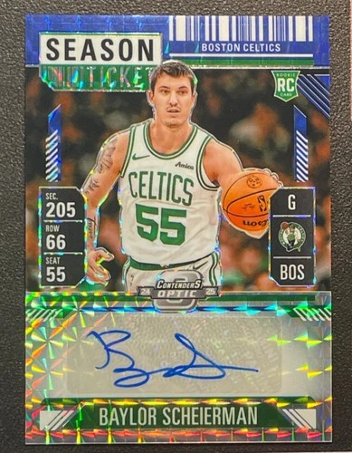 Baylor Scheierman 2024-25 Panini Mosaic /49 Auto Season Ticket RC