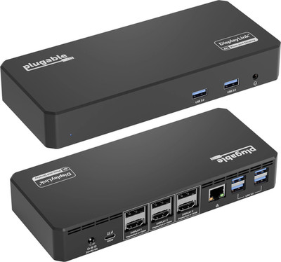 Plugable USB-C 65W Dual HDMI Display Docking Station, Used