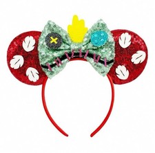 NEW Disney SCRUMP Mickey ears LILO AND STITCH Headband SEQUINS Red UGLY DOLL