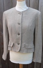 Whistles Womens Wool Blend Jacket Size 14 Beige Charity Sale
