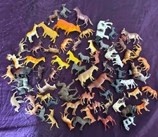 Vintage Lot Of 69 Mini Animal Figures Plastic Toys