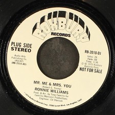 RONNIE WILLIAMS: mr. me & mrs. you / mono ROXBURY 7