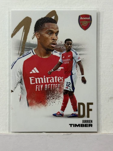 2024-25 Futera Club FX Arsenal Base Portrait #06 Jurrien Timber
