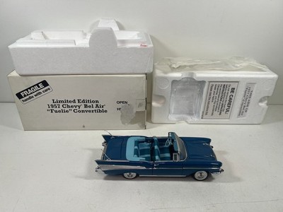 Danbury Mint 1957 Chevrolet Bel Air Fuelie Diecast Car Blue