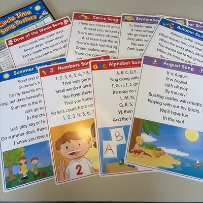 Lakeshore Learning Circle Time Song  Poster Pack Classroom 20 Posters