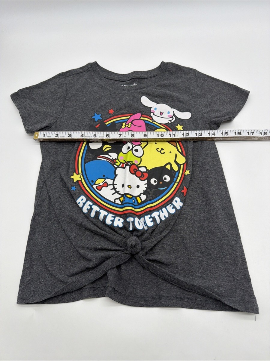 Hello Kitty And Friends By Sanrio T-shirt Girls L Gray Graphic
