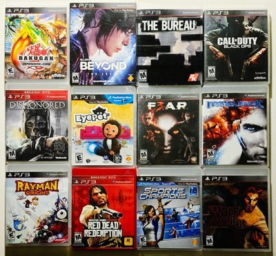 HUGE LOT OF 12 PLAYSTATION 3 PS3 VIDEO GAMES (Dishonored, Red Dead, Rayman, Etc)