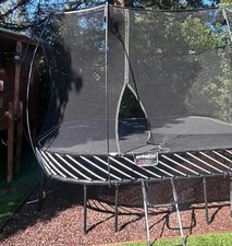 Springfree Trampoline Rods for net Black Used Qty 2. Fiberglass Pole replacement