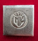 Scarce Early MK Barz Poured Square Bar .5 Ozt .999 Fine Silver 1/2 Oz