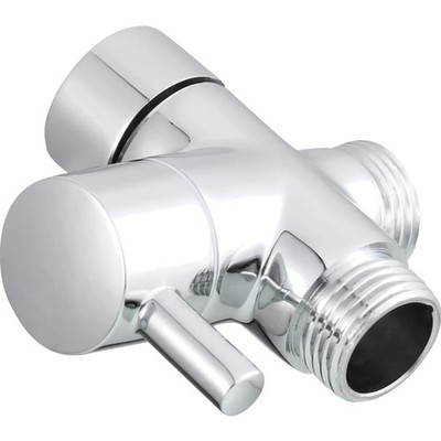 1/2 Zoll Dusch-Umschaltventil Messing Chrom 3 Wege Wasserverteiler