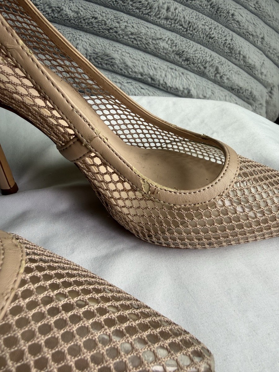 ALDO Monaco Women’s Beige Mesh Pointed Toe Stiletto Slip-On Pumps US 8 EU 38.5 View 5