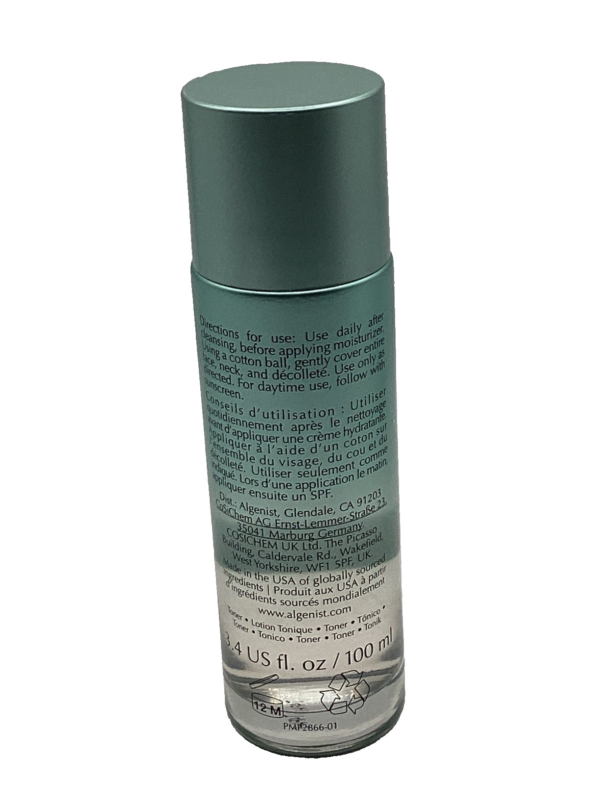 Algenist GENIUS Liquid Skin Resurfacing 2% BHA Toner, 3.4 fl oz / 100ml, New NB