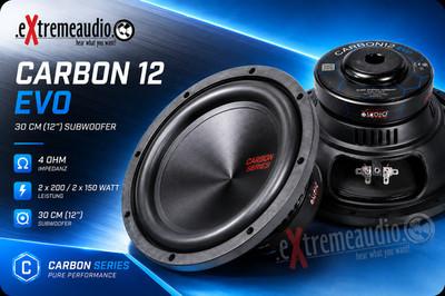 Audio System CARBON 12 EVO Subwoofer 30 cm (12'') 4 Ohm, 400 Watt Woofer Bass