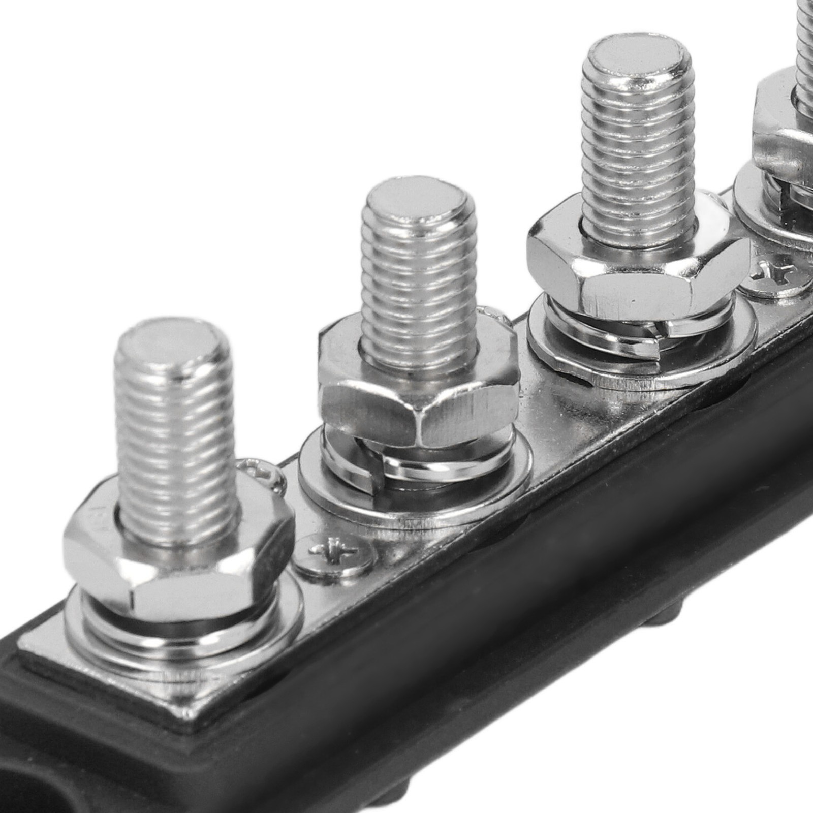 4 Position Bus Bar M10 Studs Power Distribution Block For Automobile RV Yacht //