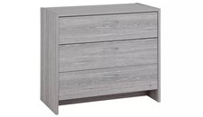 Grey Oak Effect 3 Drawer Chest Drawer Argos Home Seville - New Boxed *Damage #3