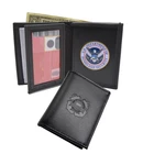 Perfect Fit U S Coast Guard Auxiliary Wallet Black Leather Bifold USCG