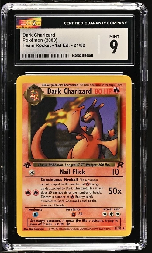 Darkness Charizard Pokémon TCG Team Rocket Individual Collectible