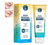 Painless Hair Removal Cream for Women & Men - Facial, Pubic, Travel-Friendly