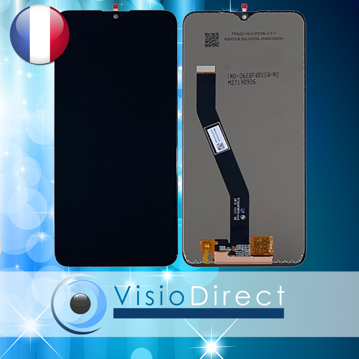 Écran LCD + Vitre Tactile Complet Pour Xiaomi Redmi 8 (6.22 Pouces) - ROUGE, Référence VISIO-6201777190008, Neuf Sous Blister