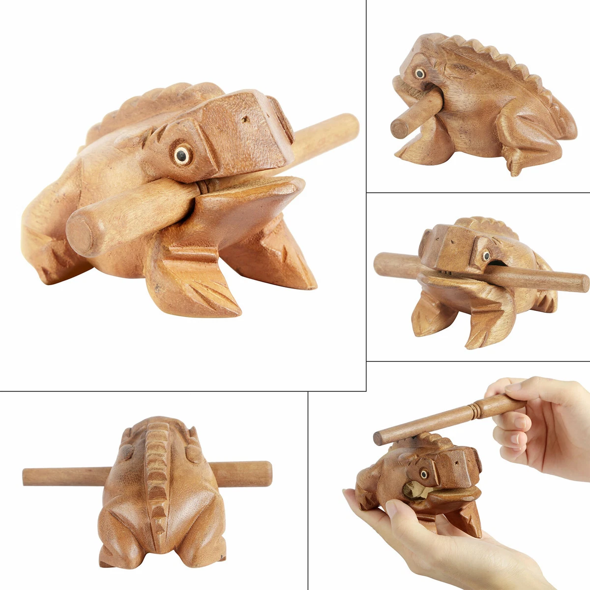 Wooden on sale frog sound