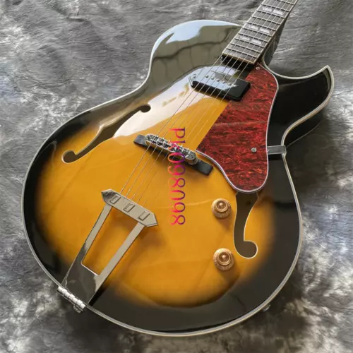 Archtop ES175 Sunburst Electric Guitar Thinline Hollow Body 6 String Fast Ship