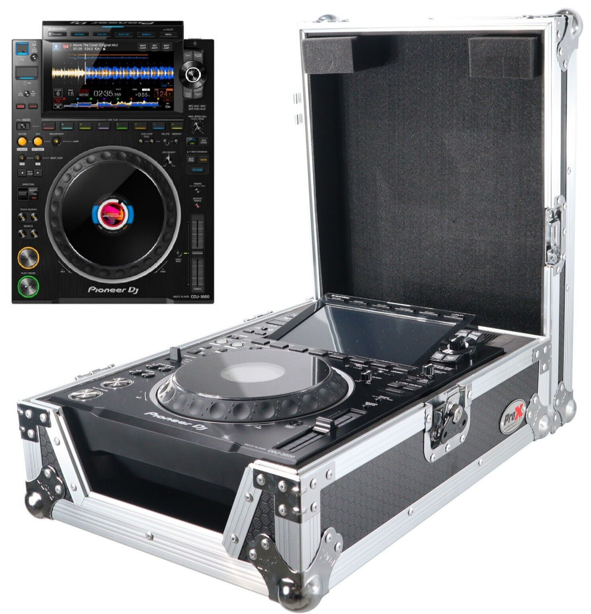 Pioneer CDJ-3000 RekordBox DJ Multi Player + ProX XS-CD Case for