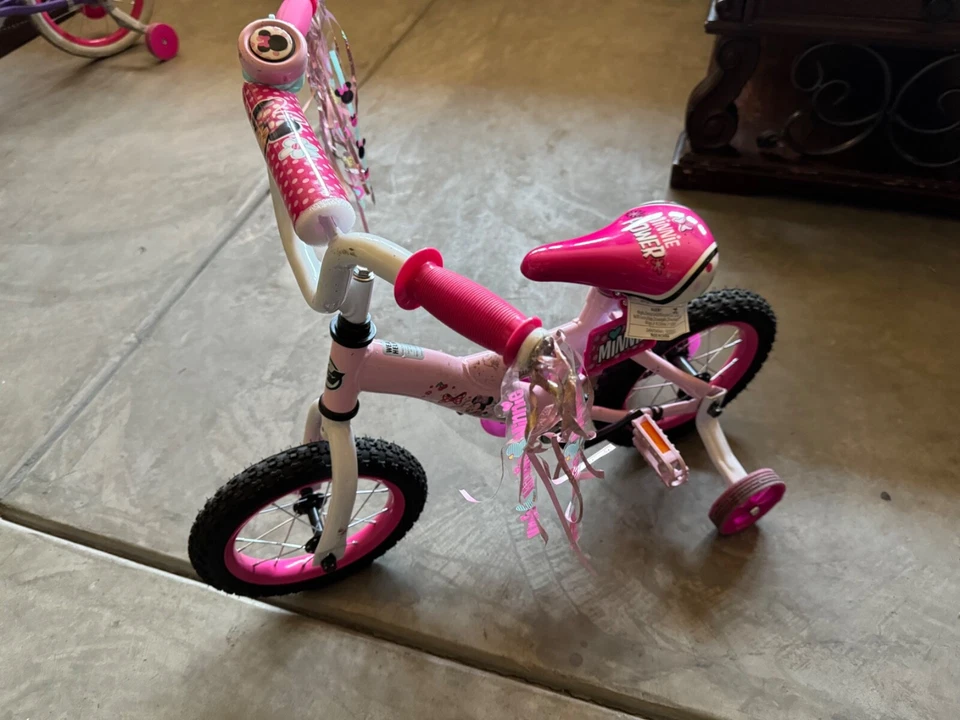 Mini Ratón Niños Rosa Bicicleta Para Niñas Con Hamlet A Juego   Foto 2 de 4