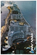 Listing image for Vintage Pan Am Flights To Miami Airline Poster Print A3/A4