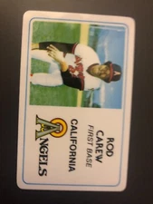 California Angels ROD CAREW autographed 1981 Perma-Graphics Plastic Card