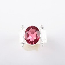 Pink Tourmaline Gemstone 925 Sterling Silver ...